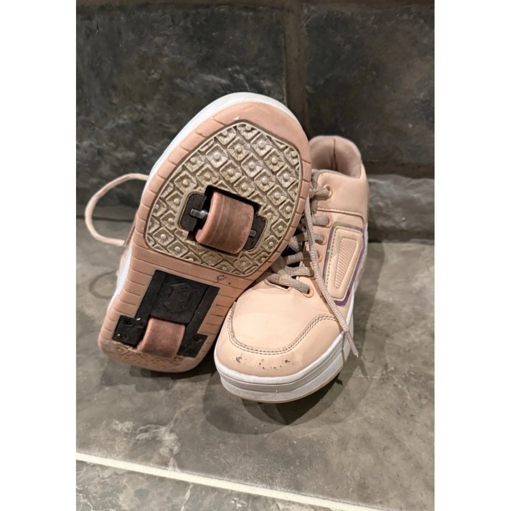 Miya-Miya Roller Skate Shoes Girl's Pink Kids Size 1 Adjustable Rollers Button